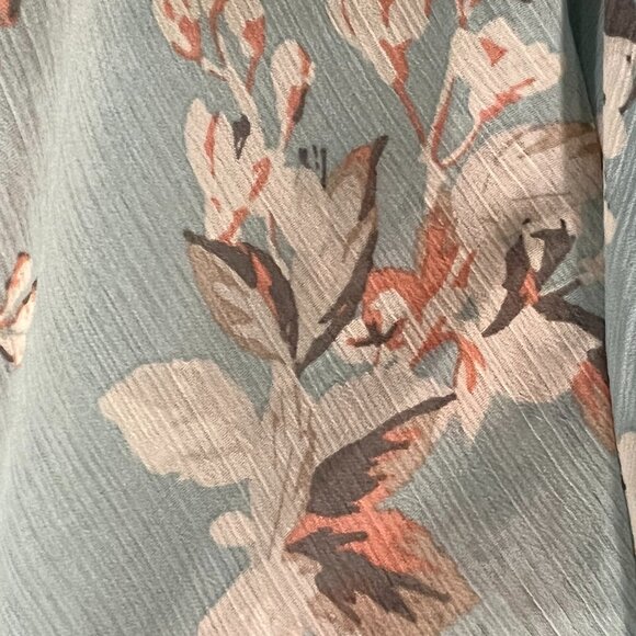 Motherhood Floral Tiered Midi Dress, Mint Green, M - Picture 8 of 11